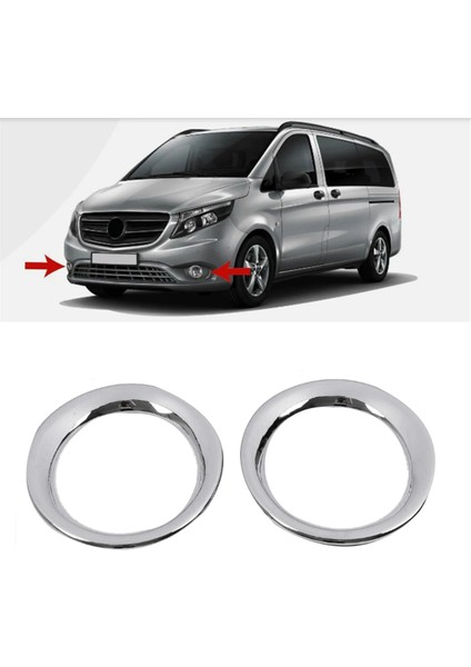 Mercedes-Benz Vito W447 2014-2020 Krom Sis Farkı Kapağı (Yurt Dışından) modelleri