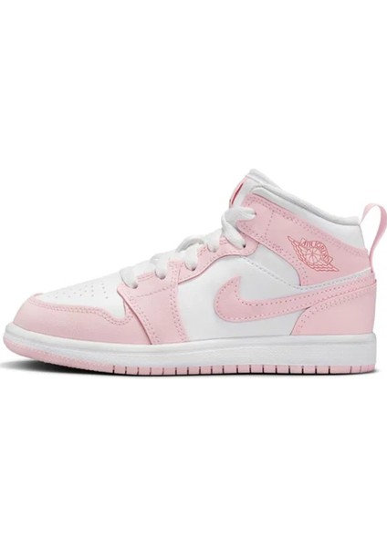 Air Jordan 1 Mid Ps Leather Unisex Sneaker Hakiki Deri Günlük Spor Ayakkabı Beyaz Pembe fiyatları
