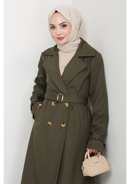 Tam Boy Su Geçirmez Trenç 1596 - Haki fiyatları