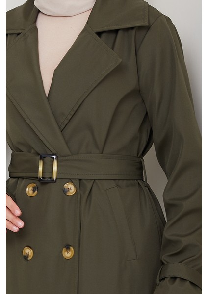 Tam Boy Su Geçirmez Trenç 1596 - Haki fırsatları