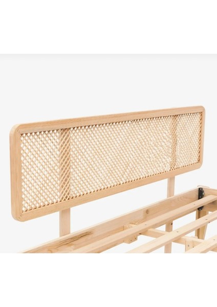 Doğal Ahşap Yatak Başlığı ,hazeran Stil Yatak Başlığı Karyola Başlığı 160 cm