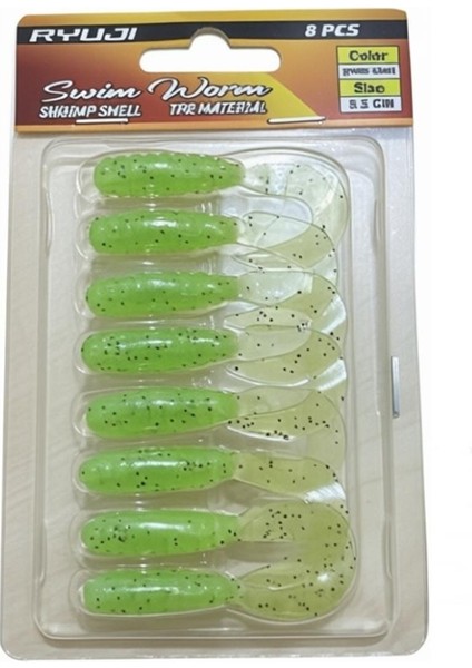 Swim Worm 5,5cm Tpr Kokulu Silikon Yem Light Oil fırsatları