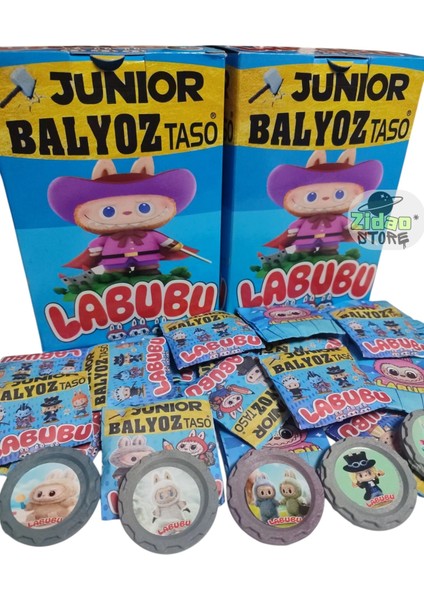 Labubu Karakter Tasoları 40 Adet | Koleksiyonluk Taso + Sürpriz Oyuncak ve Şeker Hediyeli modelleri