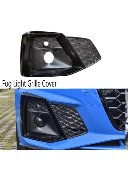 Araba Siyah Sağ Sis Izgara Kapağı Ön Bal Peteği Tampon Izgarası Audi A5 S5 2019-2023 (Yurt Dışından) modelleri