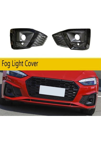 Araba Siyah Sağ Sis Izgara Kapağı Ön Bal Peteği Tampon Izgarası Audi A5 S5 2019-2023 (Yurt Dışından) fırsatları