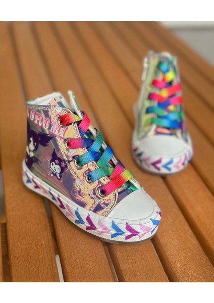 Kuromi Kız Çocuk Ayakkabı, Kuromi Convers, Kız Çocuk Günlük Ayakkabı (31-35 Numara Aralığı Işıksızdır) modelleri