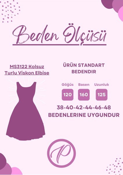 MS3123 Kolsuz Turlu Viskon Elbise Siyah Kırmızı