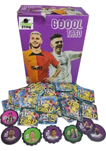 Futbolcu Tasoları 20 Adet Goool Taso | Hediye Paketli + Mini Sürpriz Oyuncak ve Şeker Hediyesi fırsatları