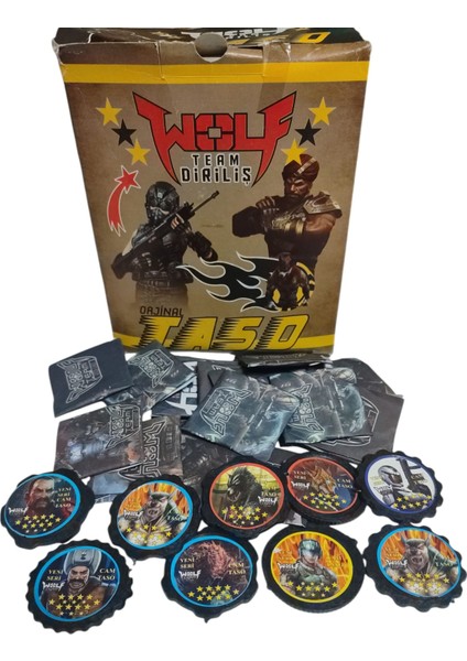 Wolfteam Diriliş Tasoları 20 Adet | Hediye Paketli + Mini Sürpriz Oyuncak ve Şeker Hediyesi modelleri