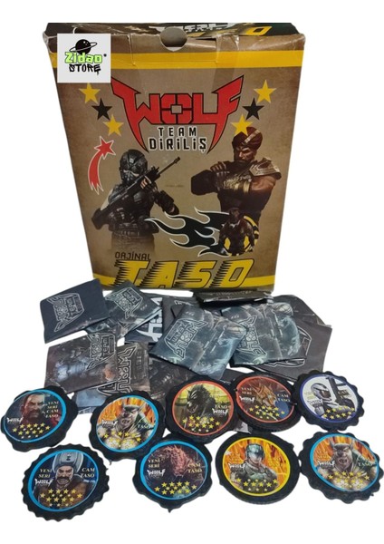 Wolfteam Diriliş Tasoları 40 Adet | Hediye Paketli + Mini Sürpriz Oyuncak ve Şeker Hediyesi fırsatları
