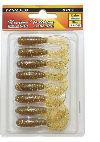 Swim Worm 5,5cm Tpr Kokulu Silikon Yem Mussel indirimleri