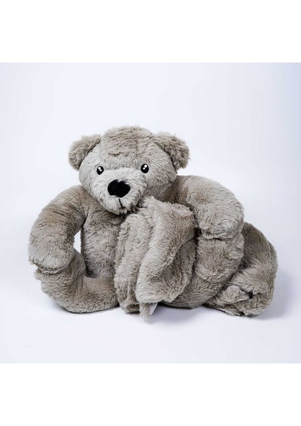 Battaniyeli Kül Rengi Ayı Peluş Oyuncak