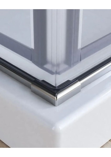 Ayrıntıshop Menteşeli Duşakabin Kapı Alt Alüminyum Çıtası 125CM Krom fırsatları