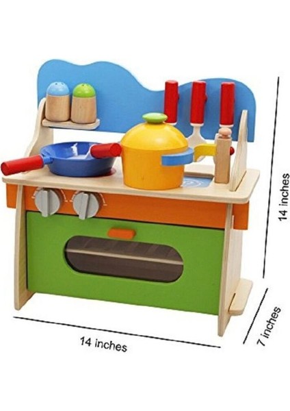 Montessori Ahşap Mutfak Seti