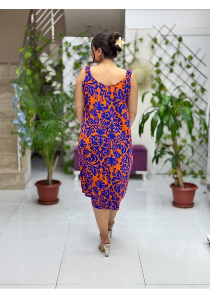 DK19014 Dikili Askılı Omuz Lastikli Viskon Elbise fırsatları