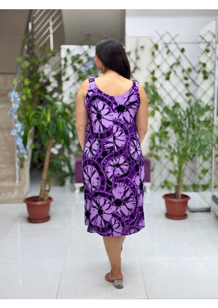 DK19008 Dikili Askılı Omuz Lastikli Viskon Elbise fiyatları