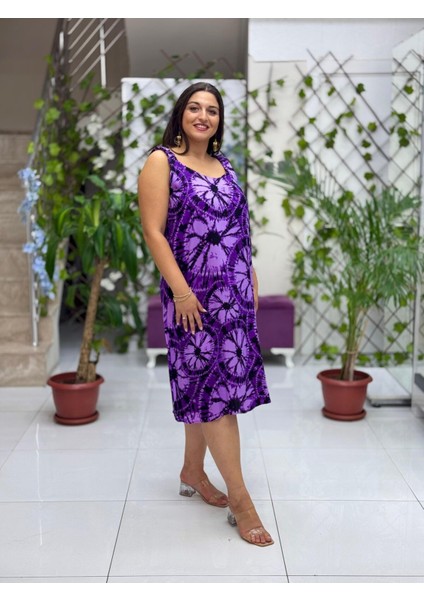 DK19008 Dikili Askılı Omuz Lastikli Viskon Elbise modelleri