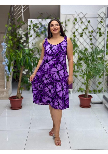 DK19008 Dikili Askılı Omuz Lastikli Viskon Elbise fırsatları