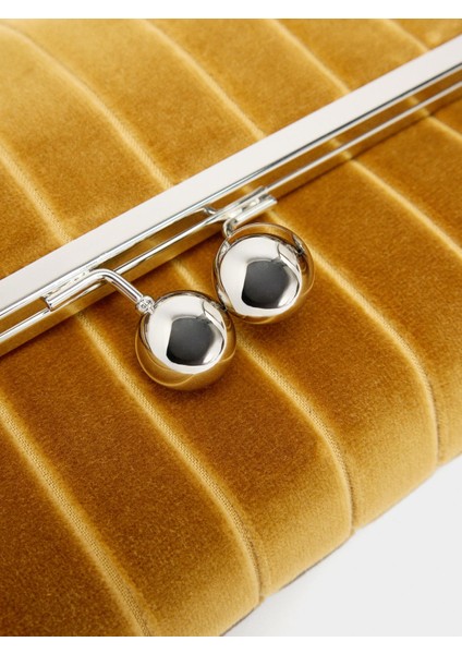 Kapaklı Nervürlü Party Çantası fiyatları