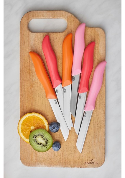 x Dr.Inox Sunberry 6'lı Sebze ve Meyve Bıçağı