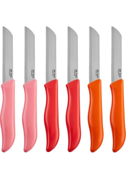 x Dr.Inox Sunberry 6'lı Sebze ve Meyve Bıçağı