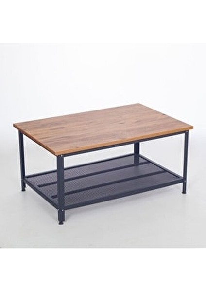 Metal Ayaklı Orta Sehpa 90x60 cm Siyah Suntalam Üst Yüzey ile Fonksiyonel Kullanım modelleri