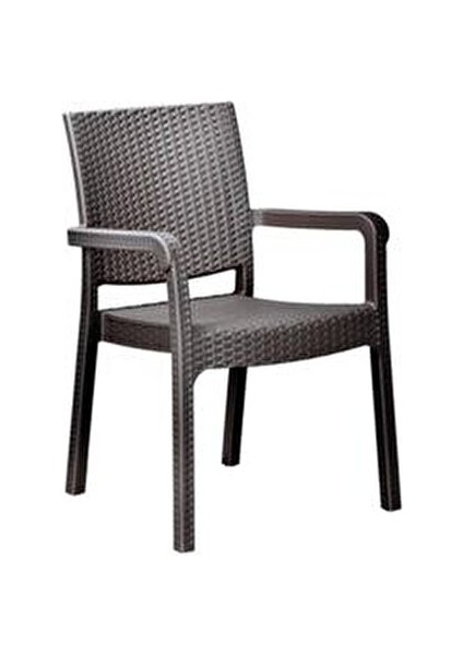 Troya Rattan Koltuk 6'lı Set Kahverengi Yüksek Esneklik ve Dayanıklılık Özellikleriyle fiyatları