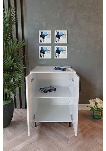 Modern Tasarımlı Beyaz Mutfak Dolabı 60x54x85 cm Çok Amaçlı Kullanım için indirimleri