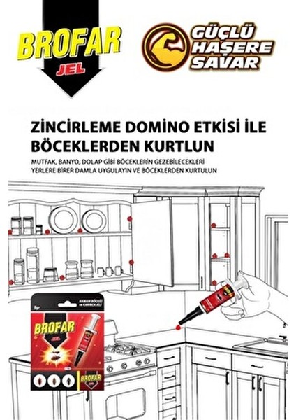 Hamam Böceği ve Karınca Jeli 5 gr Hızlı Etki için Uygulama Tabancasıyla fiyatları