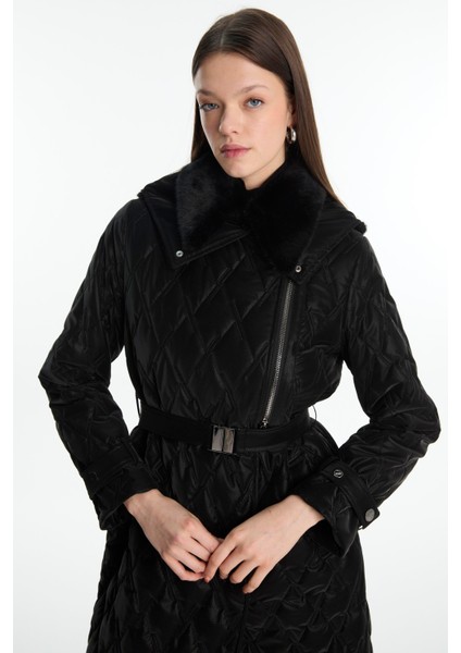 Kürk Yaka Kapitone Mont fiyatları