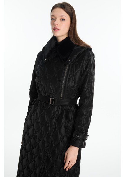 Kürk Yaka Kapitone Mont fırsatları