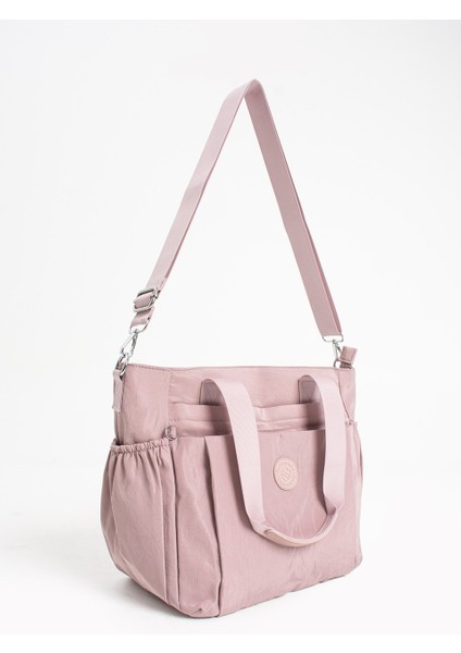 Kadın Büyük Boy 4 Bölmeli Suya Dayanıklı Paraşüt Kumaş Çapraz ve Omuz Askılı Çanta