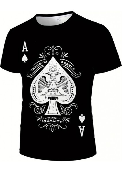 Erkekkısa Kollu Yuvarlak Yaka Desenli Viskon T-Shirt fırsatları