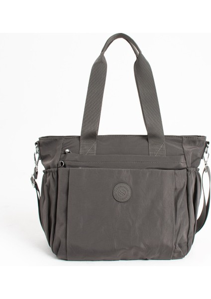 Kadın Büyük Boy 4 Bölmeli Suya Dayanıklı Paraşüt Kumaş Çapraz ve Omuz Askılı Çanta