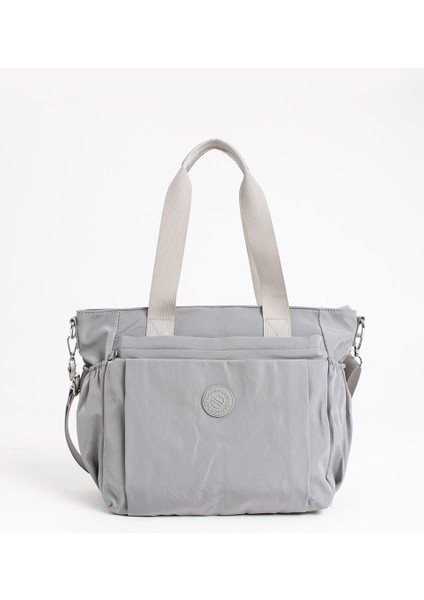 Kadın Büyük Boy 4 Bölmeli Suya Dayanıklı Paraşüt Kumaş Çapraz ve Omuz Askılı Çanta