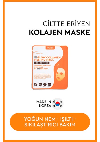 Glow Collagen Melting Mask - Hydrojel Şeffaflaşan Eriyen Maske
