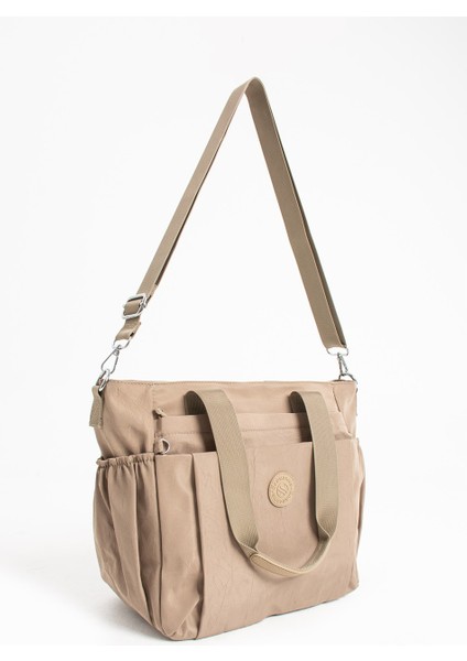 Kadın Büyük Boy 4 Bölmeli Suya Dayanıklı Paraşüt Kumaş Çapraz ve Omuz Askılı Çanta modelleri