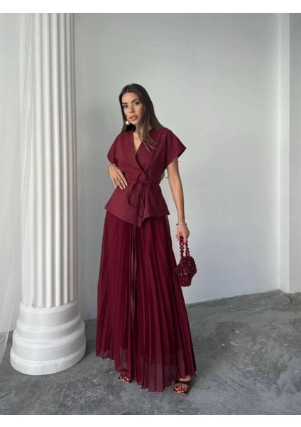 Kadın Piliseli Pinterest Model Etek Büstiyer Takım modelleri