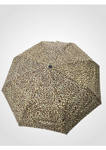 Leopar Desenli Otomatik Kdın Şemsiye Sarı 710060