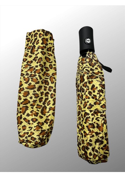 Leopar Desenli Otomatik Kdın Şemsiye Sarı 710060 fiyatları
