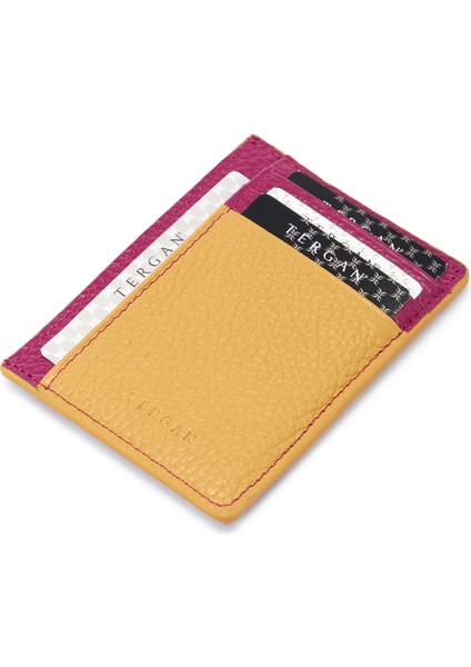 Sarı-Floater Fujya-Floater Deri Unisex Kredi Kartlık - S1KK00001676-V8F