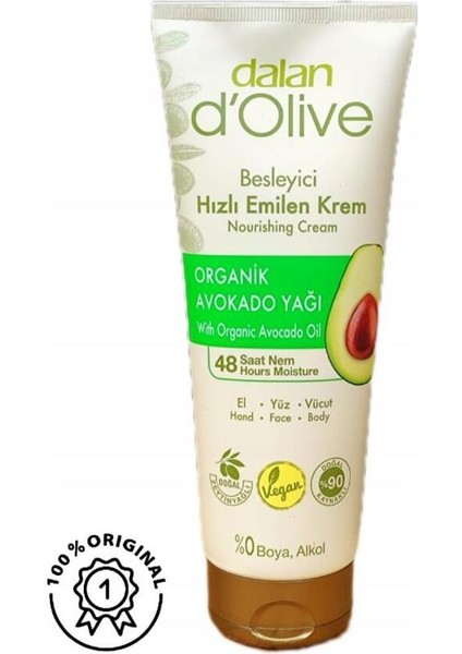 Dolive 250ML Tüp Krem Avakado