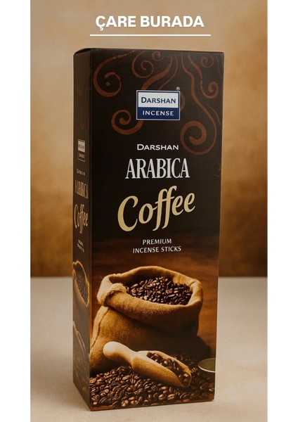 Darshan Incense - Arabican Coffe 20'li Çubuk Tütsü