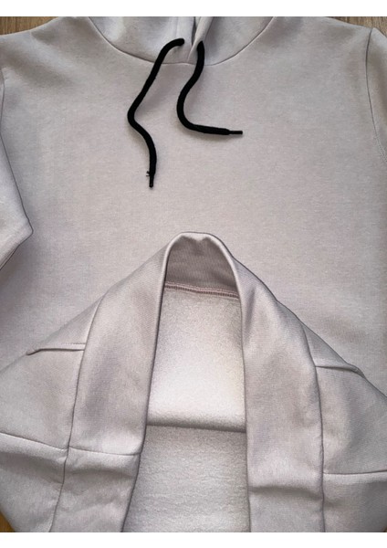 Kapüşonlu 3 Iplik Sweatshirt