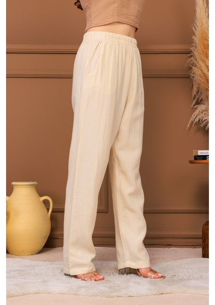 %100 Pamuk Müslin Pantolon modelleri
