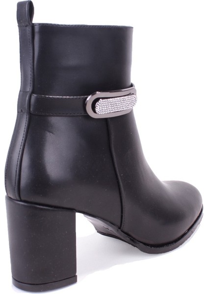 DZA07-7251759 Siyah Klasik Topuklu Kadın Bot fırsatları