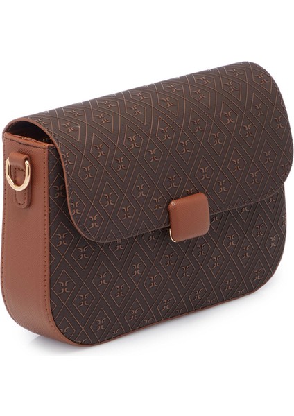 Kahve Print Kadın Omuz Çantası - S25K1PR09172-R1P fiyatları