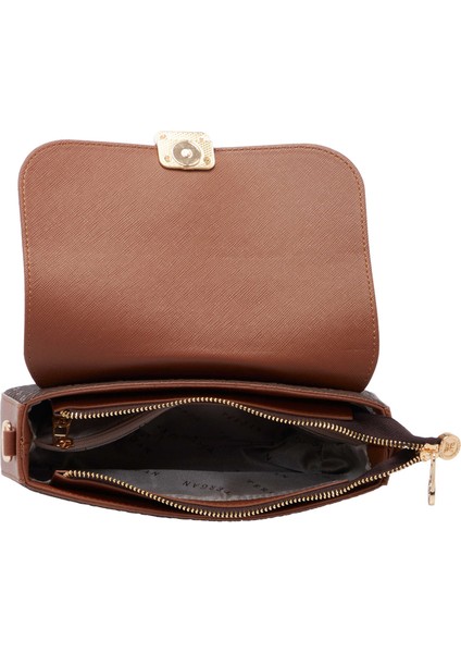 Kahve Print Kadın Omuz Çantası - S25K1PR09172-R1P fırsatları