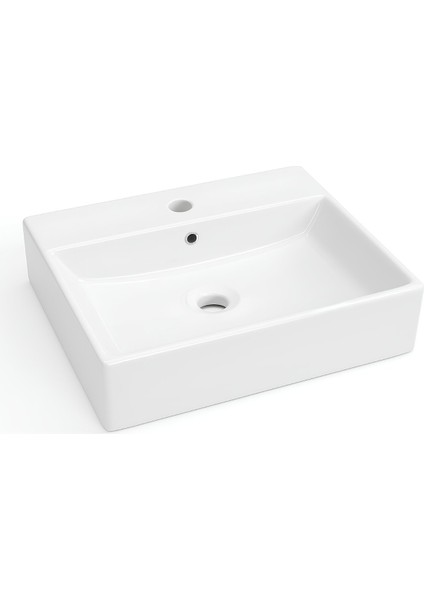 Vega Dikdörtgen Beyaz Delikli Lavabo 50X42 cm VG0050 fiyatları