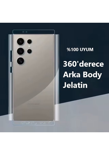 Samsung Galaxy S25 Edge Uyumlu 360 Derece Arka Hidrojel Film Koruma Body Jelatin fırsatları
